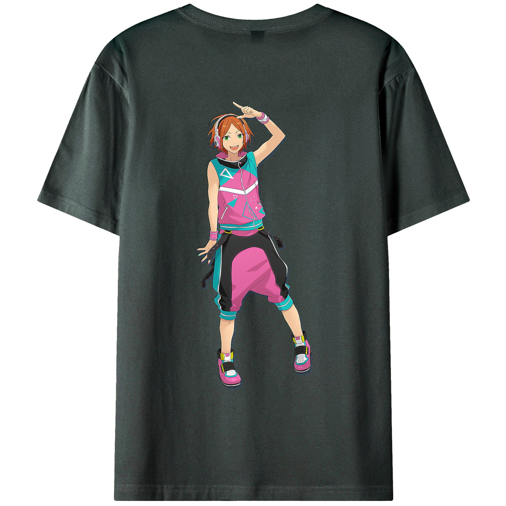 （画像用） あんさんぶるスターズ! Ensemble Stars 綿100％ メンズ半袖Tシャツ（バックプリント） 通気性